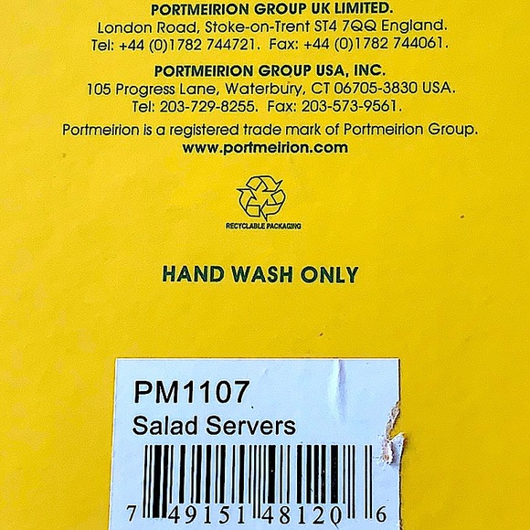 PORTMEIRION POMONA SALAD SERVERS SET OF 2 - Picture 7 of 7